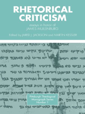 cover image of Rhetorical Criticism